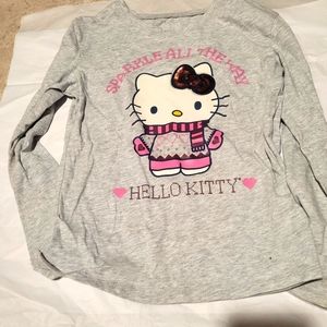 Hello Kitty Sparkle all the Way long sleeve shirt Size 8
